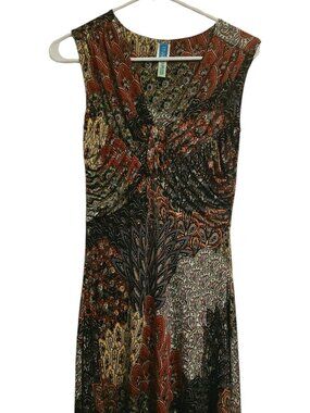 Touch Express Paisley Print Sleeveless Mini Dress M